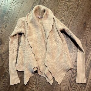 Calypso St. Barth Cashmere Cardigan with Chunky Knit and Shawl Collar